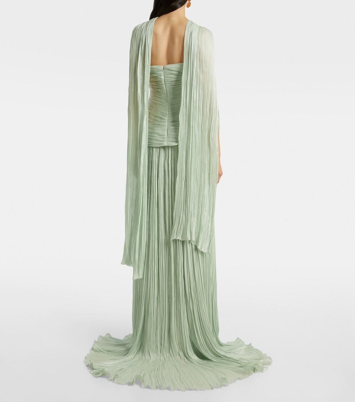 Marmar Halim Peplum ruched gown