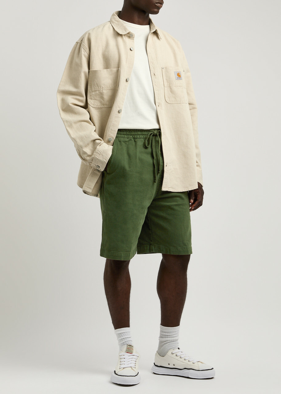 Carhartt Wip Floyd Stretch-cotton Shorts Dark Green