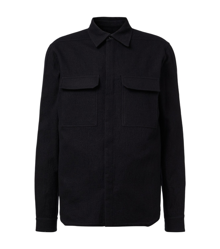 Photo: Rick Owens Work cotton and wool flannel shirt