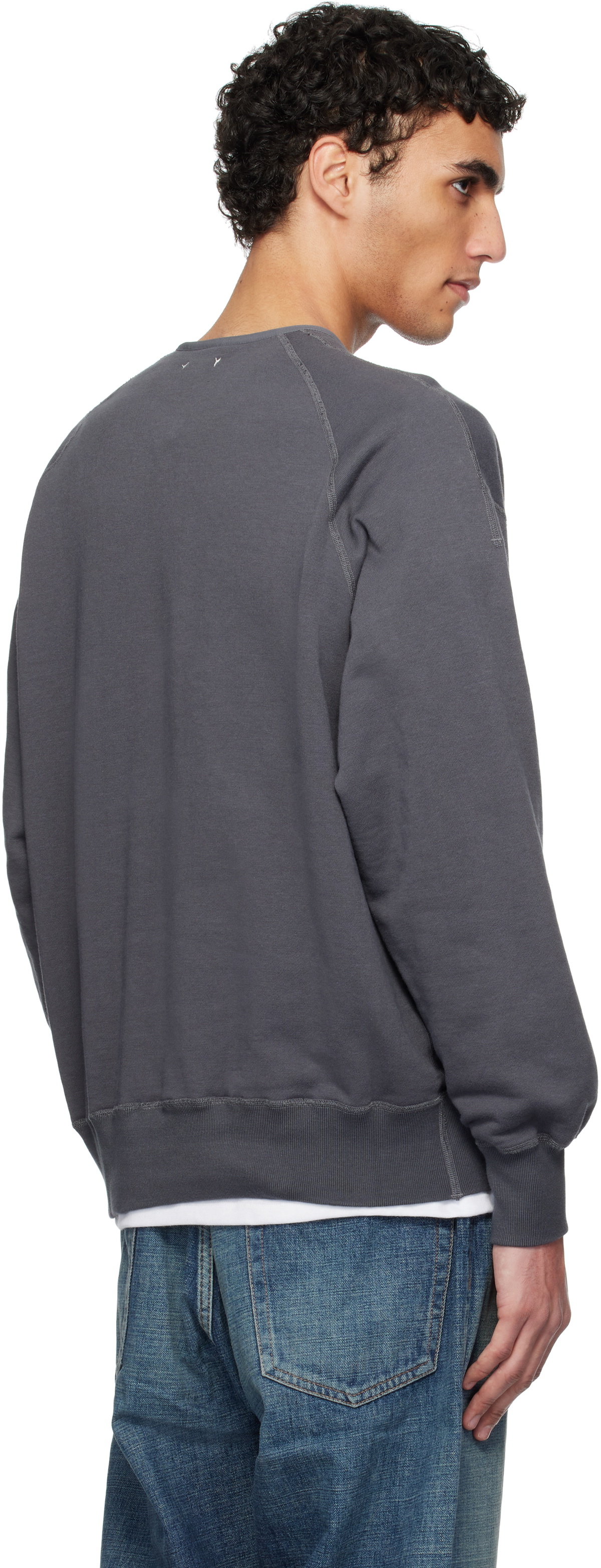 nanamica Gray Half Zip Reversible Sweatshirt Nanamica