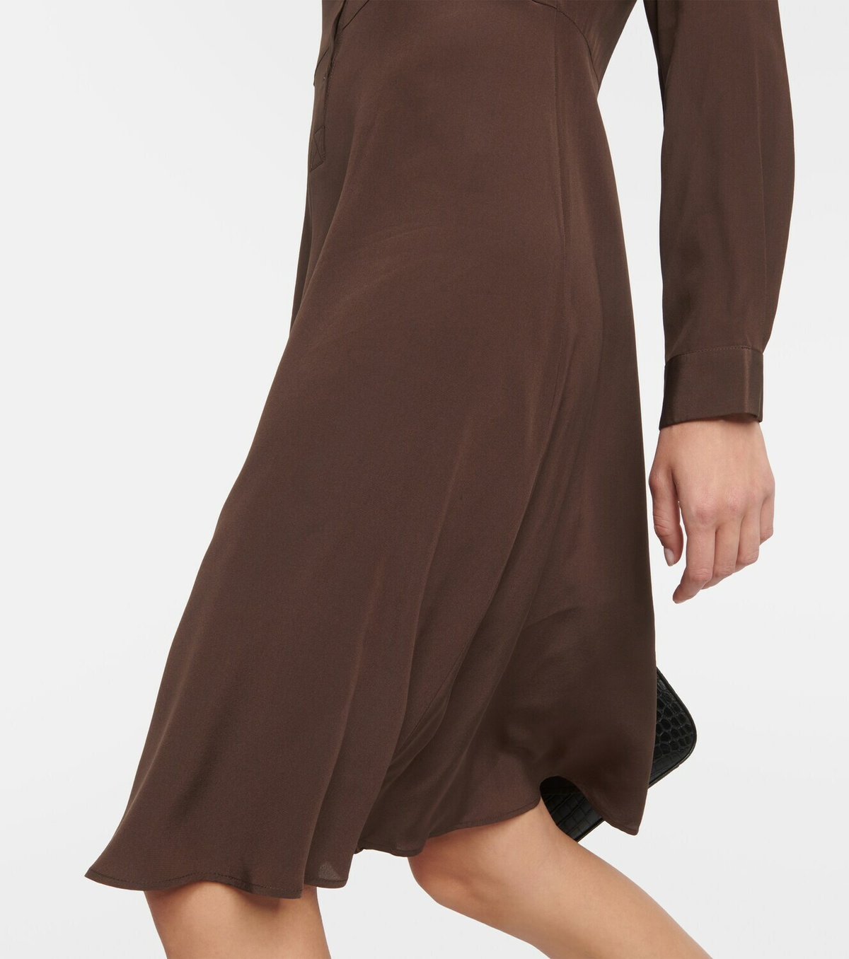 nili lotan shirt dress Nili Lotan Sandra Cotton Shirt Dress In Blue - 60% Off