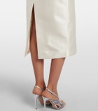 Rachel Gilbert Bronte off-shoulder wool and silk cocktail dress