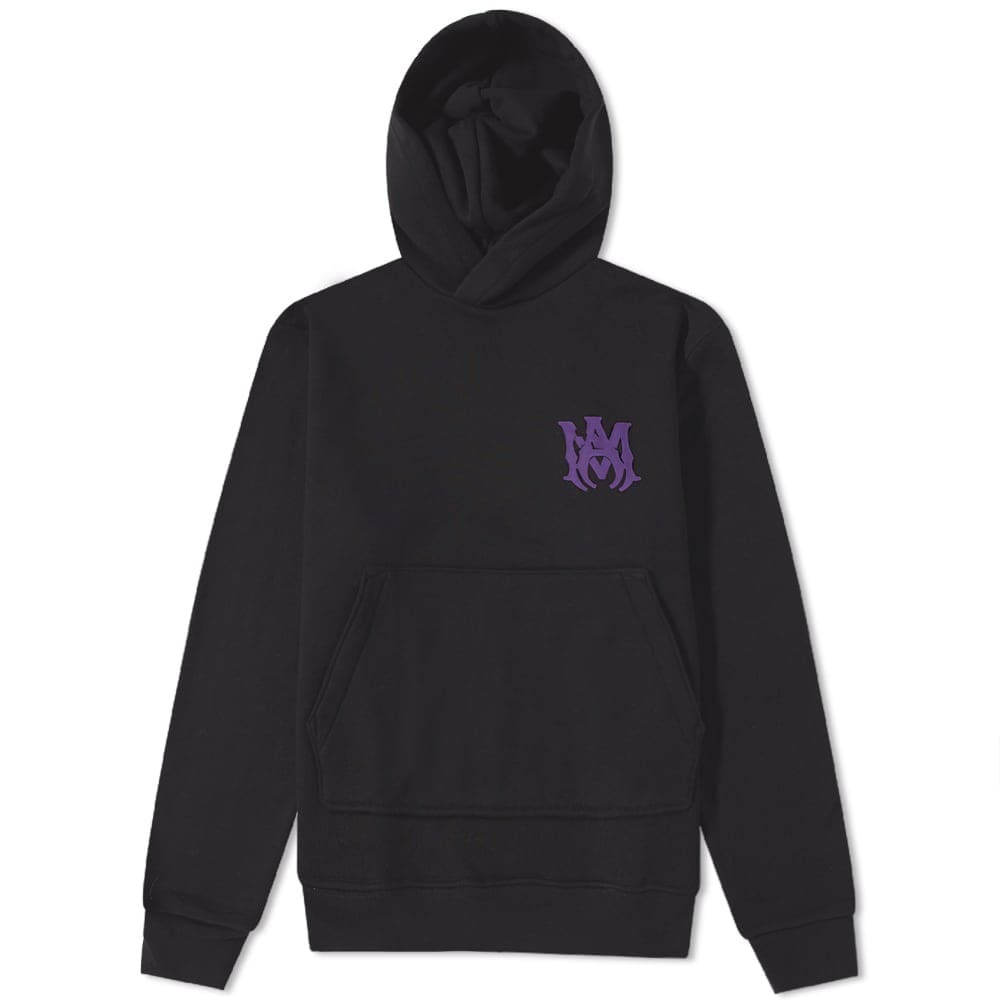 AMIRI Men's MA Logo Hoody in Black/Purple Amiri