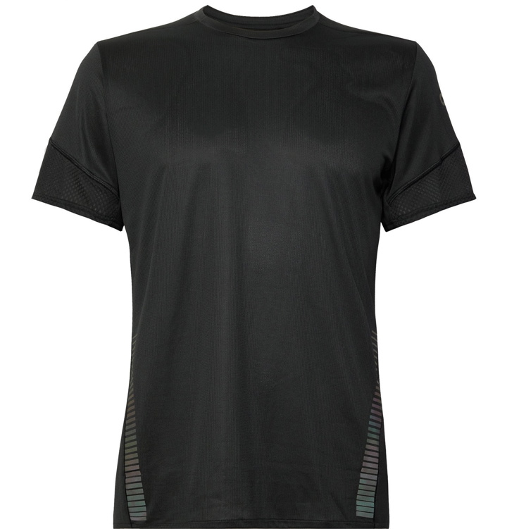 Photo: Adidas Sport - Parley 25/7 Rise Up N Run Mesh-Panelled Climacool T-Shirt - Black