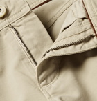 Loro Piana - Slim-Fit Stretch-Cotton Trousers - Neutrals