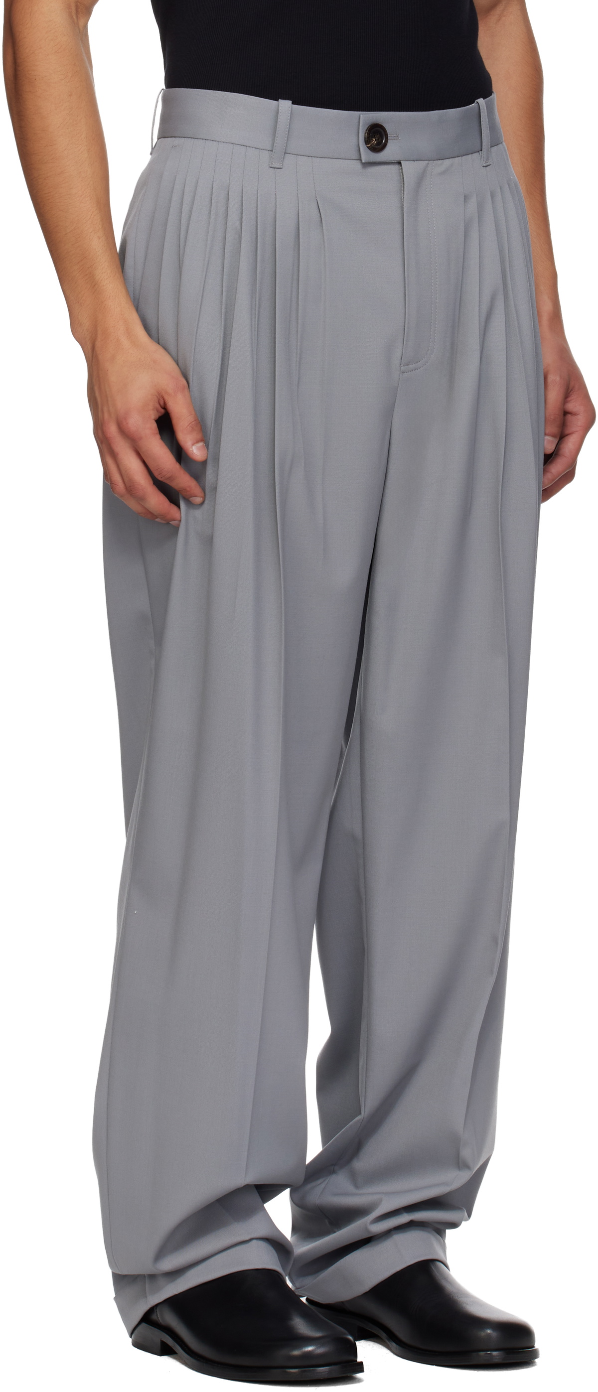 Peter Do Gray Jade Trousers