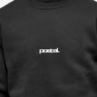 POSTAL Men's Mini Logo Crew Sweat in Black