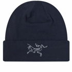 Arc'teryx Embroidered Bird Toque in Black Sapphire