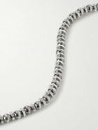 Mikia - Silver Hematite Beaded Necklace