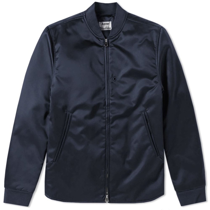 Photo: Acne Studios Mylon Shine Jacket Blue