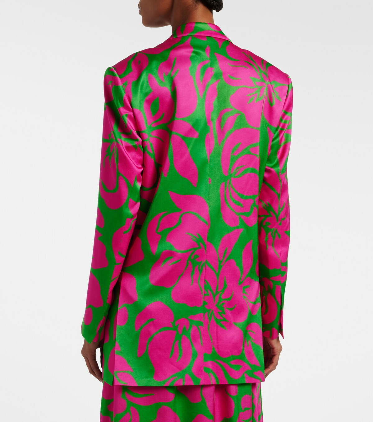 Dries Van Noten Floral satin blazer
