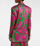 Dries Van Noten Floral satin blazer