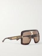 GUCCI - Oversized Square-Frame Tortoiseshell Acetate and Gold-Tone Sunglasses - Tortoiseshell