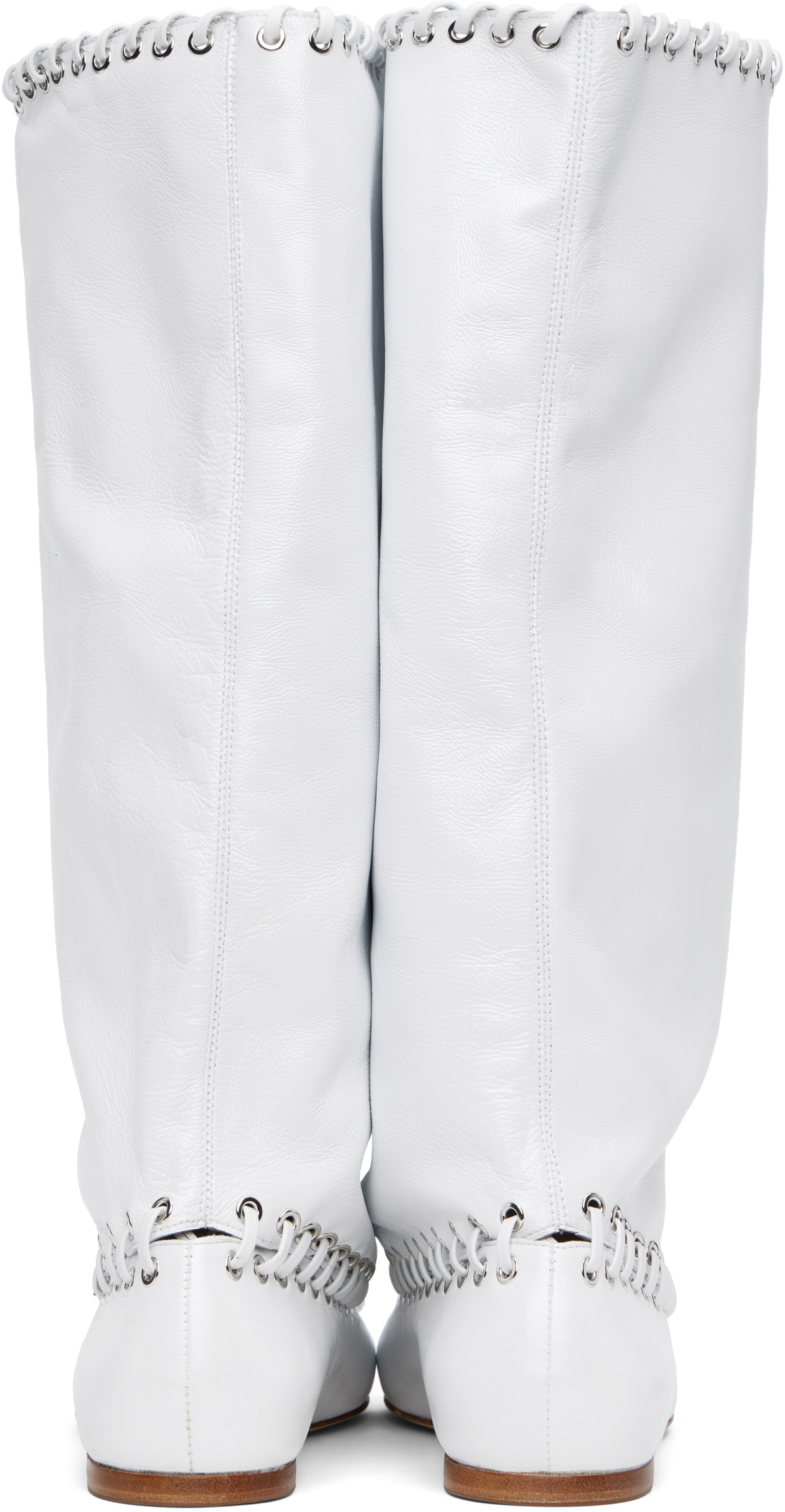 ALL-IN White Level Flat Boots
