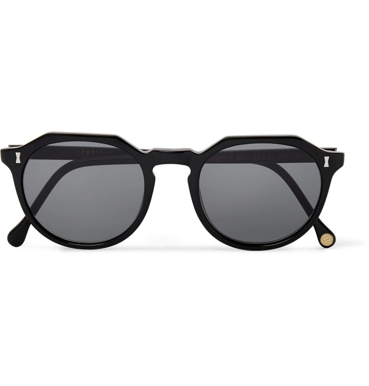 Photo: Cubitts - Cartwright Round-Frame Tortoiseshell Acetate Sunglasses - Black