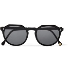 Cubitts - Cartwright Round-Frame Tortoiseshell Acetate Sunglasses - Black