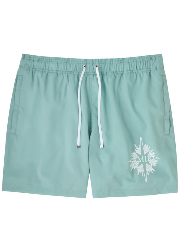 Photo: Amiri Starburst Logo Shell Swim Shorts Blue