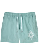 Amiri Starburst Logo Shell Swim Shorts Blue