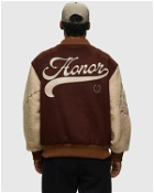 Honor The Gift Htg Letterman Jacket Brown/Beige - Mens - Bomber Jackets/College Jackets