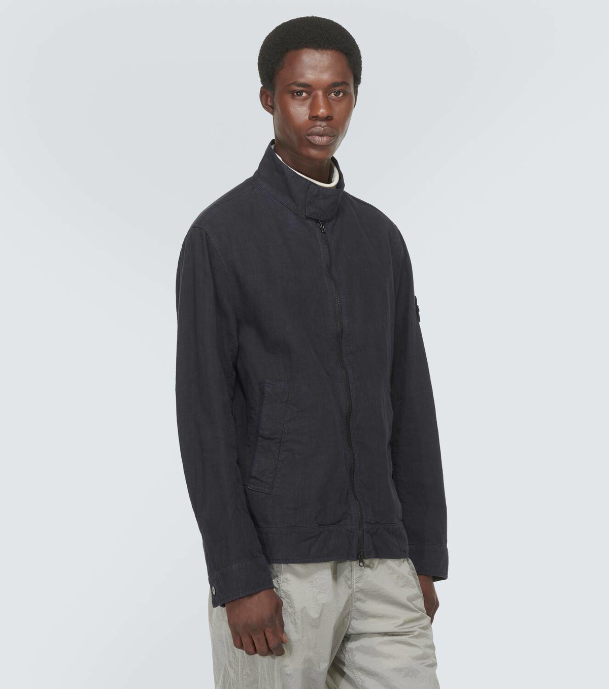 新作 Linen-blend Island Stone jacket Island Stone ジャケット・アウター