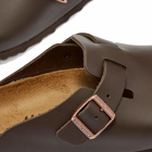 Birkenstock Boston in Dark Brown Smooth Leather