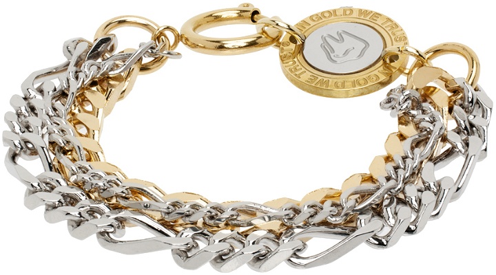 Photo: IN GOLD WE TRUST PARIS Gold & Silver Tiered Bracelet