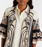 La DoubleJ Choux printed cotton poplin shirt dress