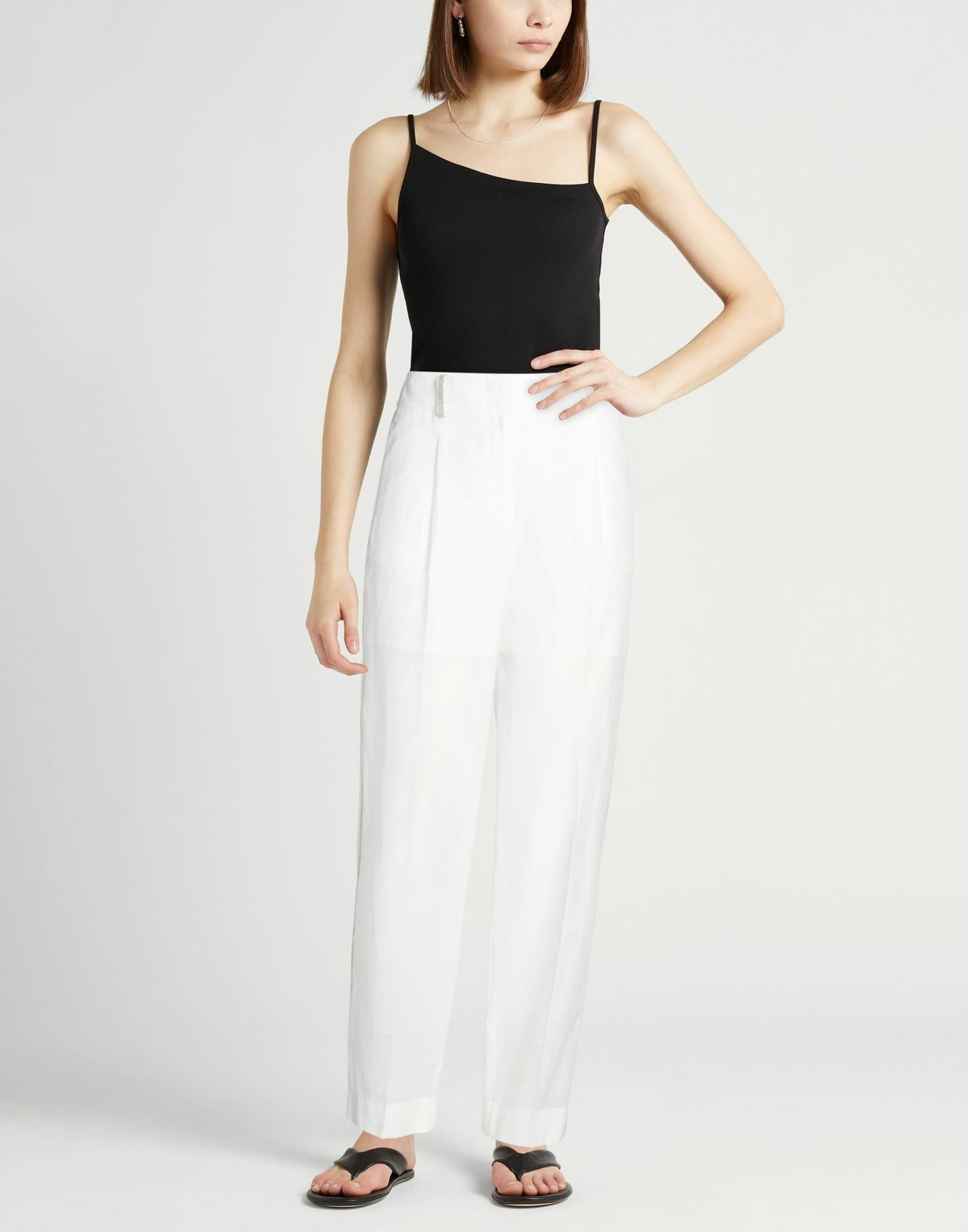 Peserico Womens Pants in White