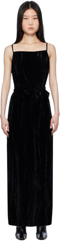 Photo: Holzweiler Black Cygnet Velvet Maxi Dress
