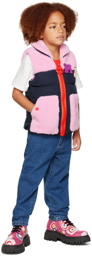 Marc Jacobs Kids Pink & Navy Padded Vest
