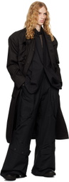 CARNET-ARCHIVE Black Mass Oversized Trench Coat