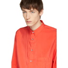 Lemaire Red One-Pocket Shirt