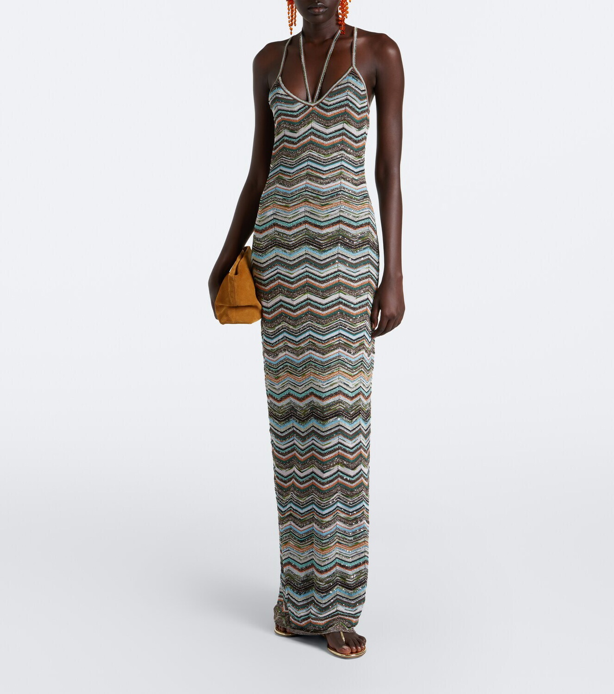 Missoni ZigZag lamé maxi dress