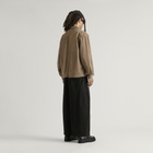 END. Task Suede Leather Shirt in Khaki