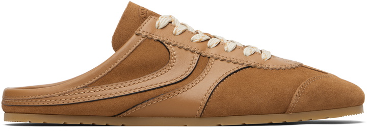 Photo: Dries Van Noten Brown Suede Mule Sneakers