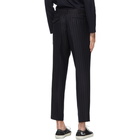 Comme des Garcons Homme Deux Navy Chalk Stripe Trousers