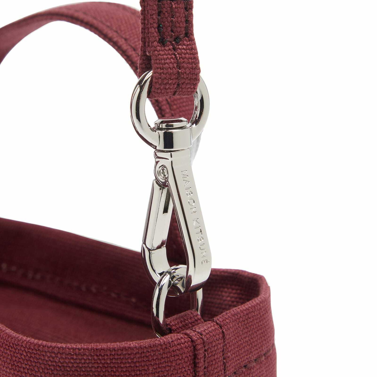 Maison Kitsuné Women's Fox Head Mini Tote Bag in Redstar Maison Kitsuné Women's Fox Head Mini Tote Bag in Redstar