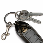 Balenciaga Men's Lamborghini Key Keychain in Silver/Black 