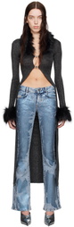 MISBHV Black Knit Maxi Cardigan