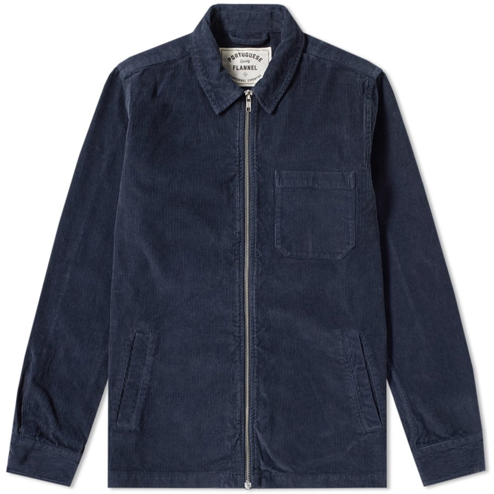 Photo: Portuguese Flannel Fecho Corduroy Zip Shirt Jacket