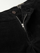 Portuguese Flannel - Straight-Leg Cotton-Corduroy Trousers - Black