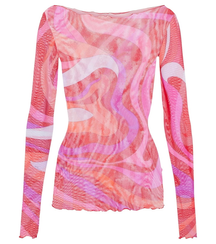 Photo: Pucci Marmo semi-sheer tulle top