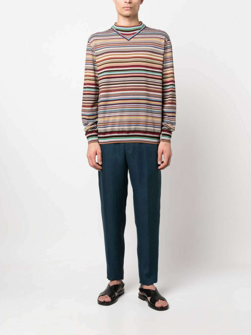 Paul Smith Off White Embroidered Knitted Jumper W2R-102N-H30910-02 main image 0