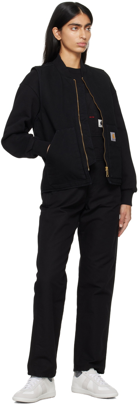 Carhartt Work In Progress Black Bib Overalls
