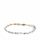 Anni Lu Women's Silver Lining Bracelet in Blue/Gold