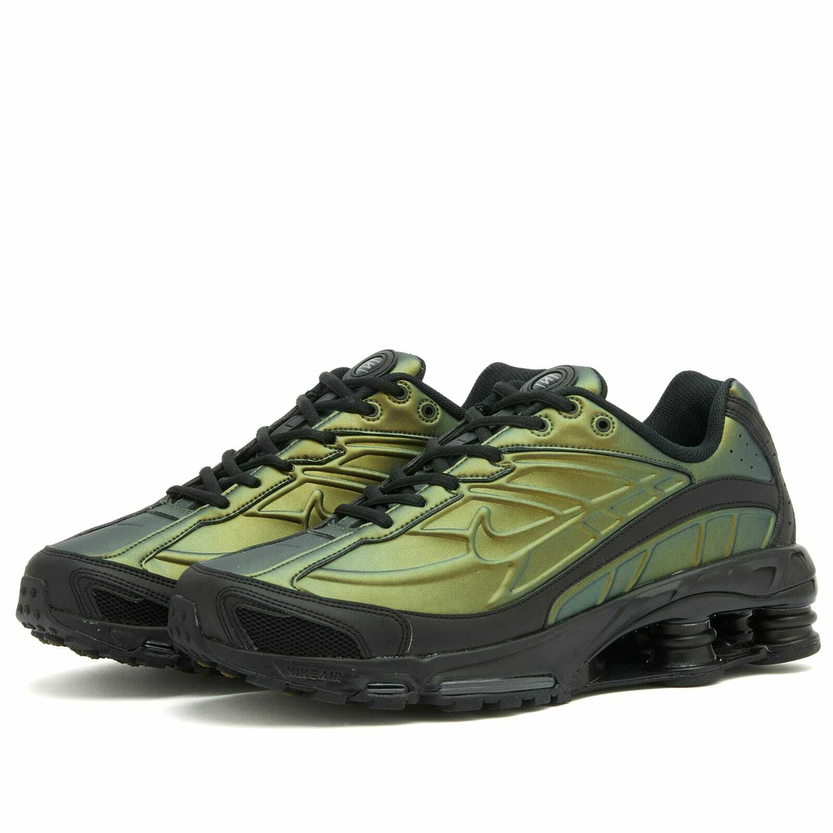 Nike Shox Ride 2 Sneaker in Black/Olive/Silver