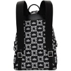 Dolce and Gabbana Black Checkered DG Crown Backpack