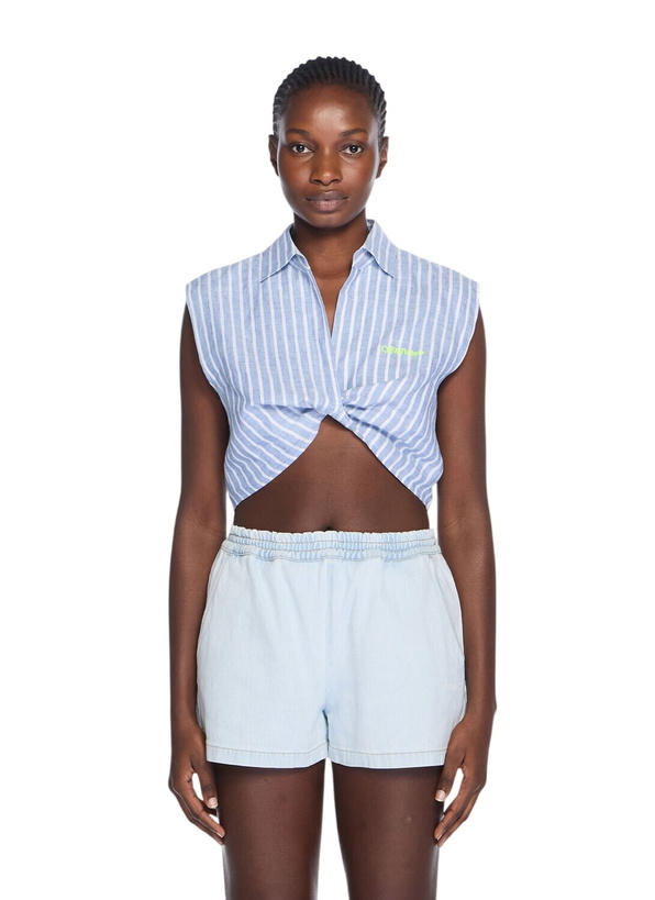 Photo: Off-White Striped Sleeveless Shirt