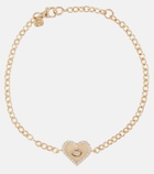 Sydney Evan 14kt gold bracelet with diamonds