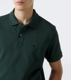 Ami Paris Ami De Cœur cotton piqué polo shirt